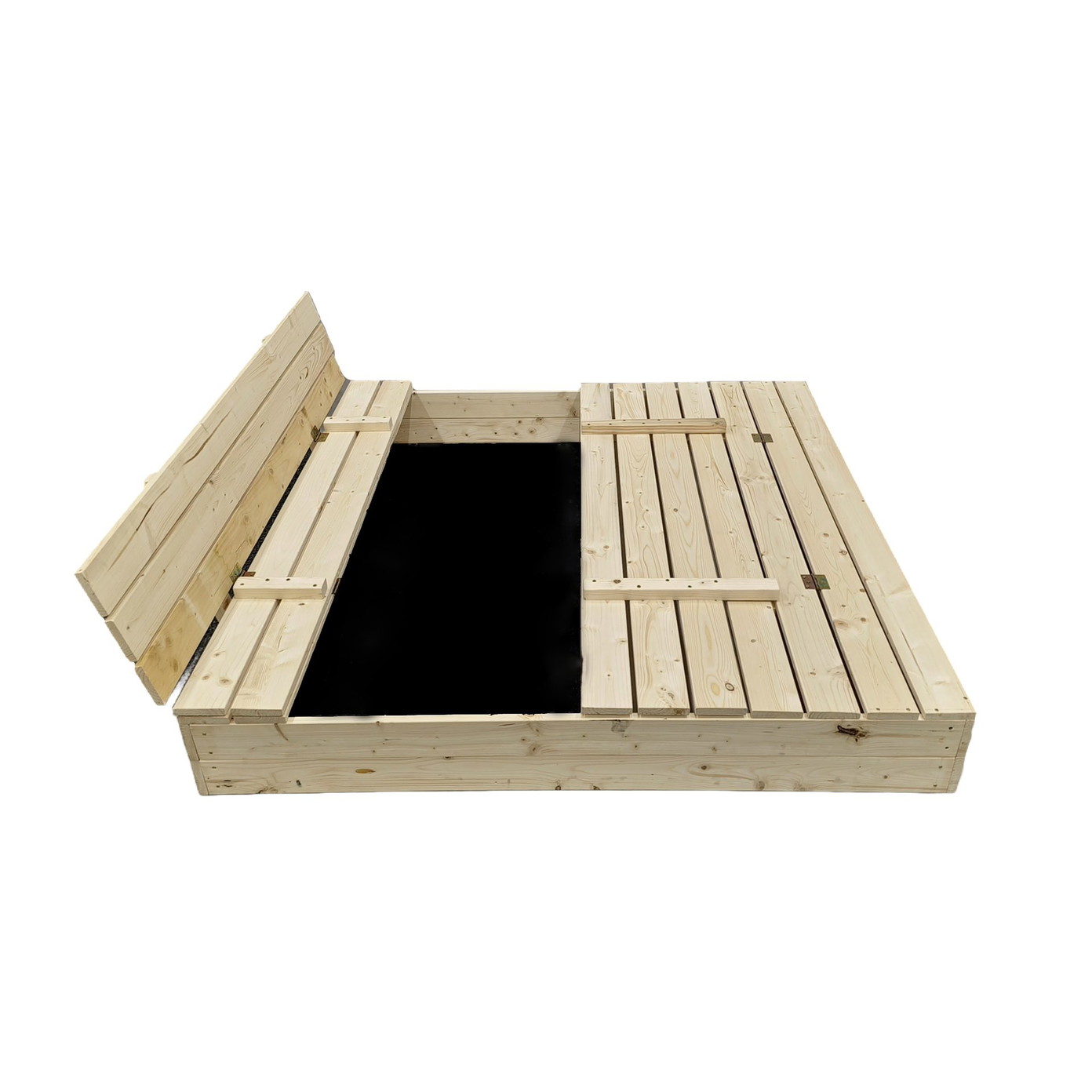 Smėlio dėžė Bonus Orbis su patiesalu ir 300kg smėlio, 140x140 cm - 4