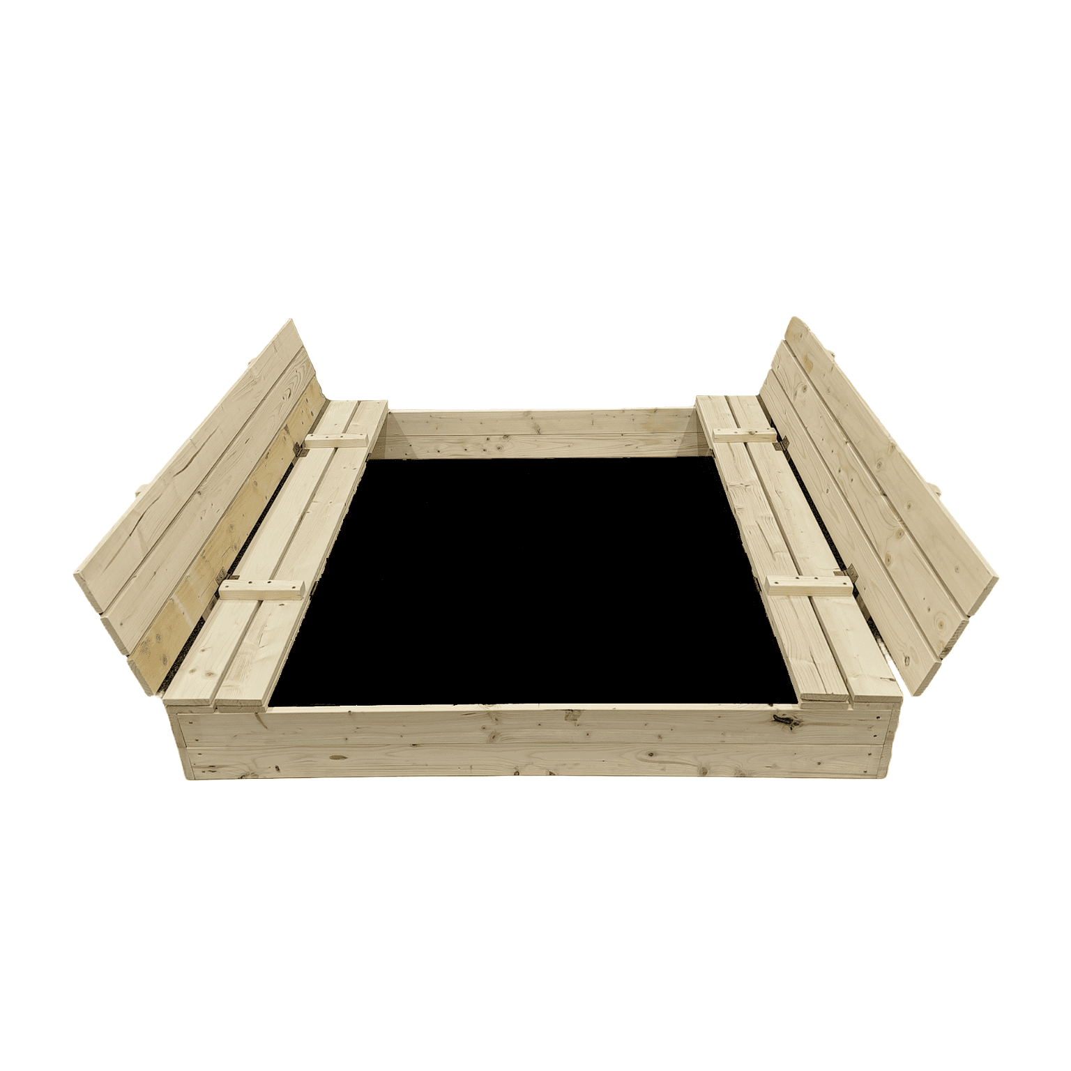Smėlio dėžė Bonus Orbis su patiesalu ir 300kg smėlio, 140x140 cm - 2