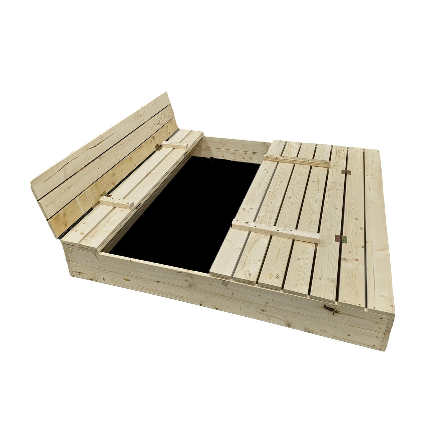 Smėlio dėžė Bonus Orbis su patiesalu ir 300kg smėlio, 140x140 cm - 5