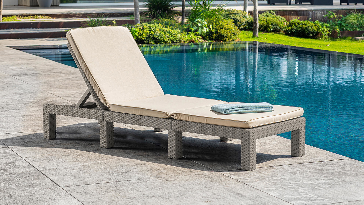 Lauko gultų komplektas DAYTONA DELUXE, 2 vnt., kreminė - 8
