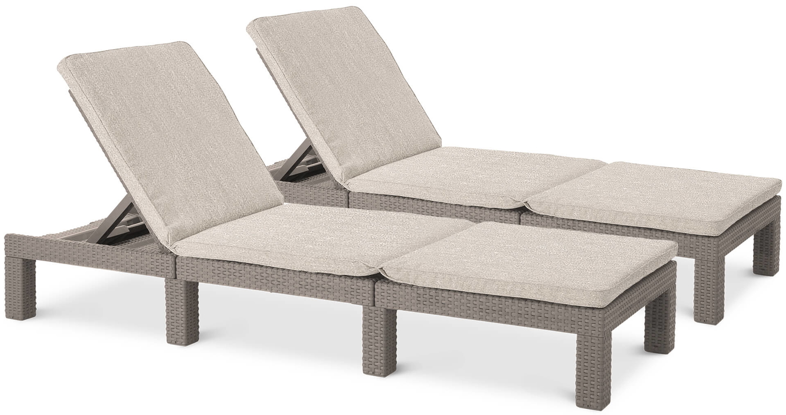 Lauko gultų komplektas DAYTONA DELUXE, 2 vnt., kreminė-0