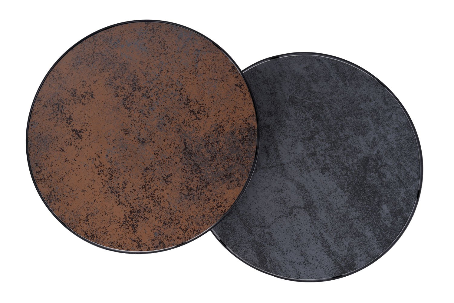 Kavos staliukų rinkinys SIGNAL PENELOPE, rudai pilkas/juodas - 3