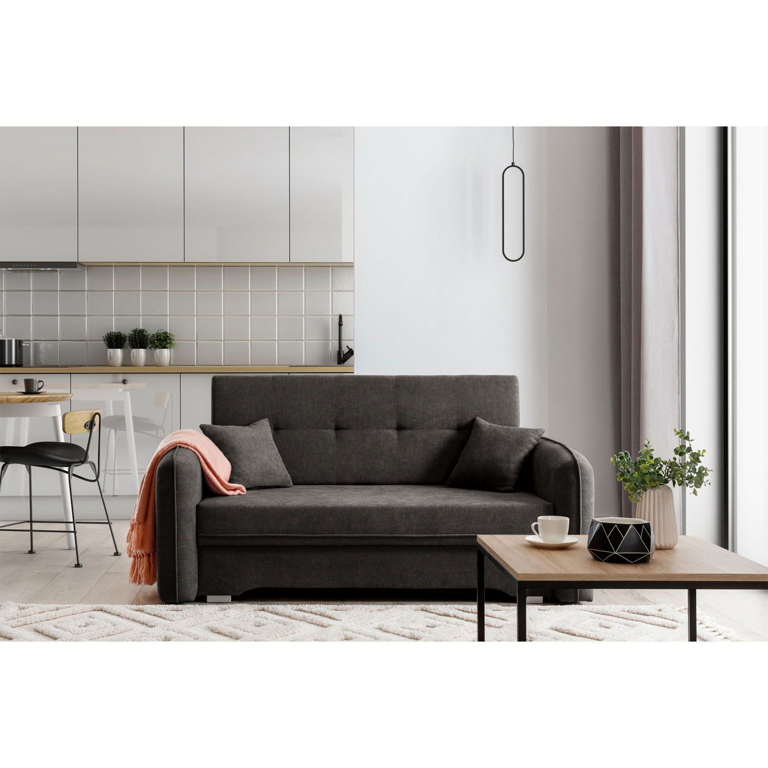 Sofa Laine, tamsiai pilka-0