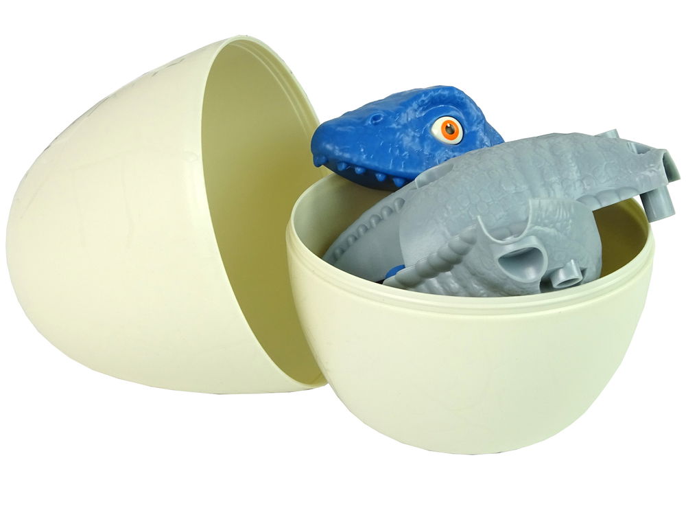Konstrukcinis rinkinys - dinozauras Mosasaur su kiaušiniu, mėlynas - 7