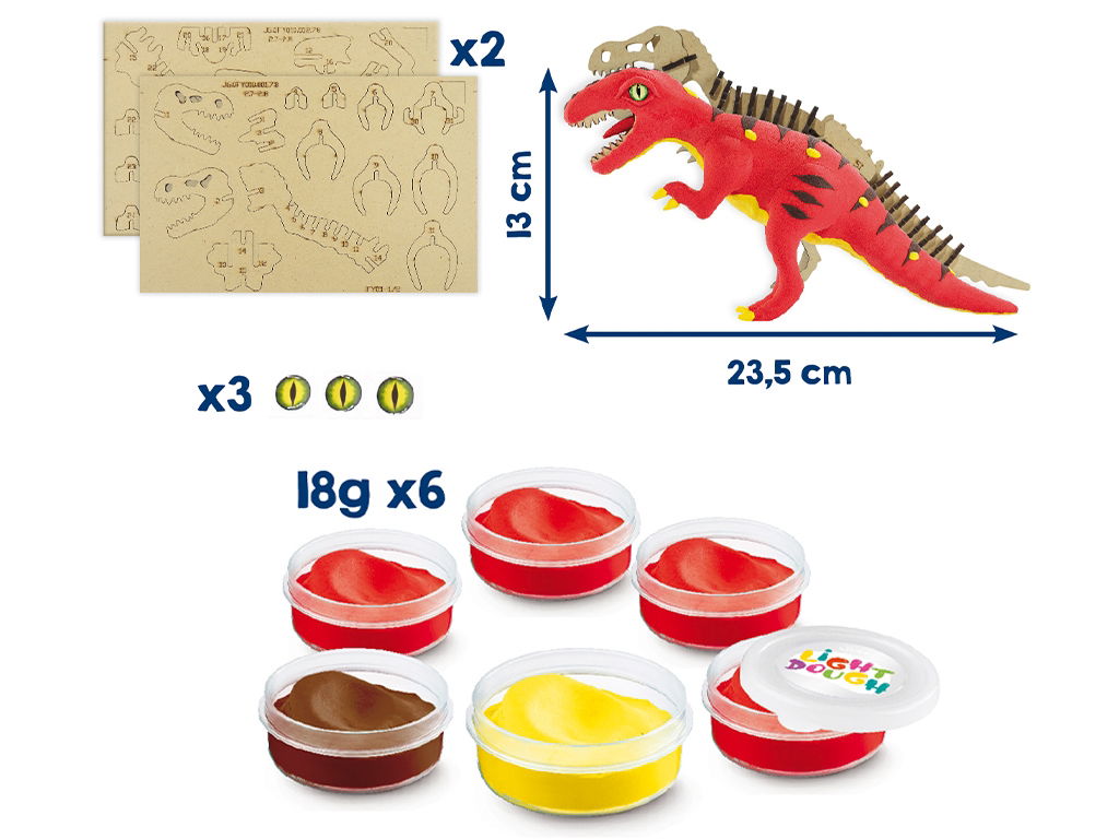 Kūrybinis rinkinys su modelinu MAPED Creativ Dinos Factory T-Rex-1