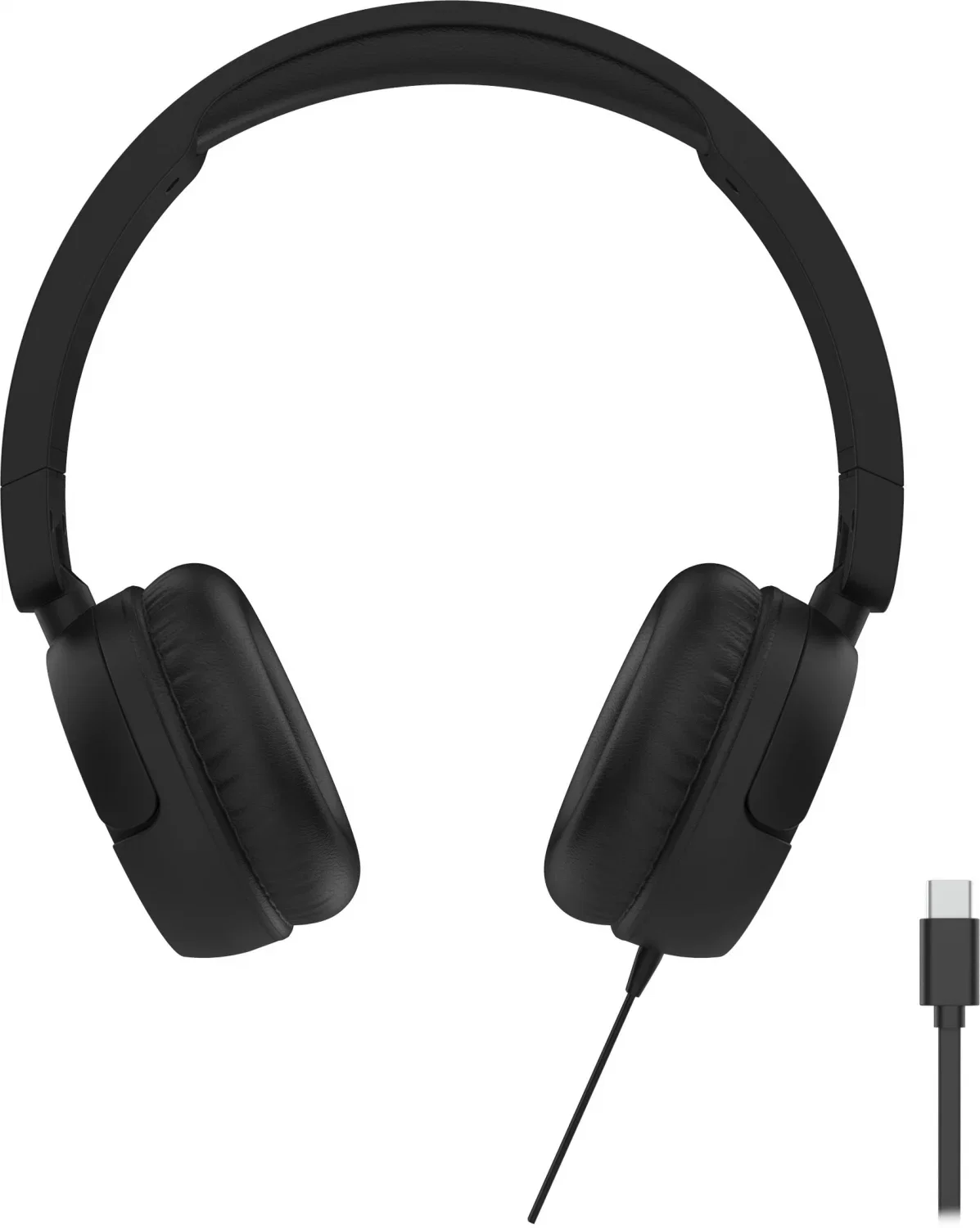 Ausinės STREETZ HC110-BLK, USB-C, juodos sp.-1