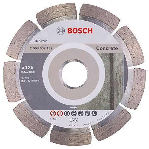 Deimantinis segmentinis pjovimo diskas BOSCH CONCRETE, 125 x 1,6 x 22,23 mm, betonui, mūrui