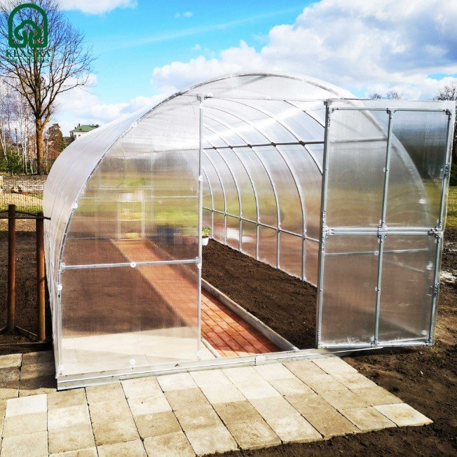 Šiltnamis Klasika Tube, 4mm polikarbonato danga, 3 x 12 m, 36 kv.m - 4