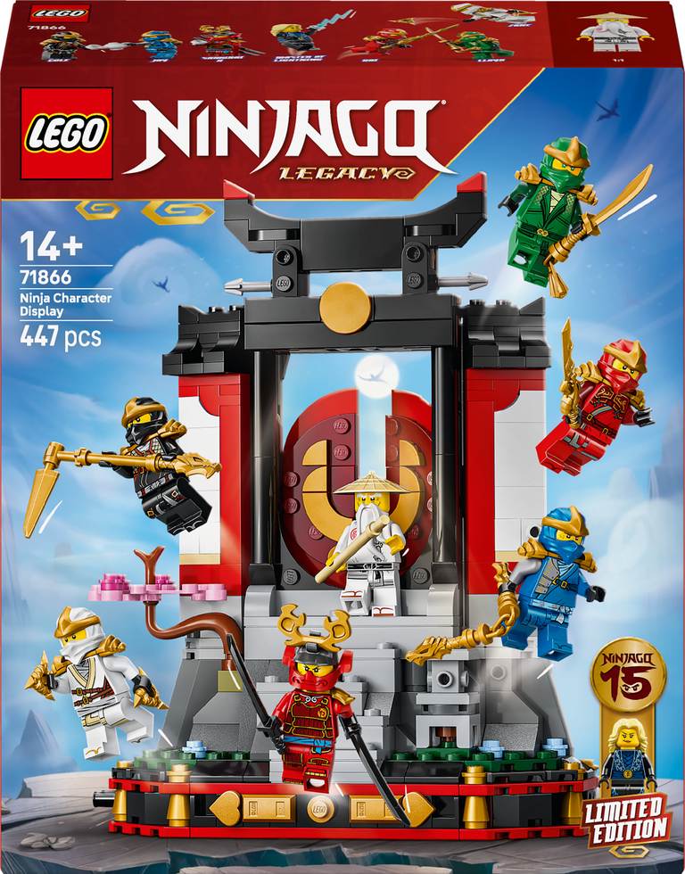 Konstruktorius LEGO Ninjago Ninja Character Display 15th Anniversary 71866, 447 vnt. - 1