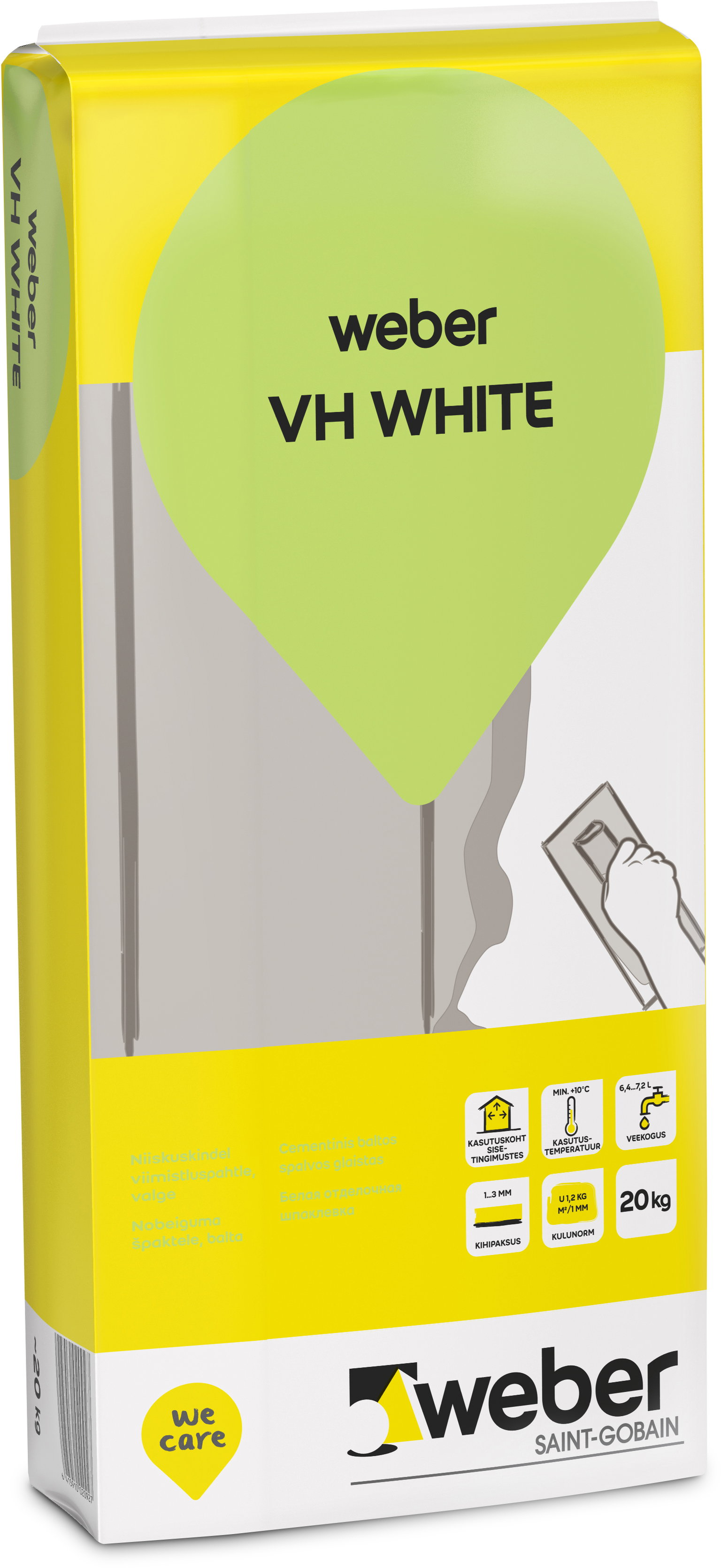 Glaistas WEBER VH, baltos sp., 5 kg-0
