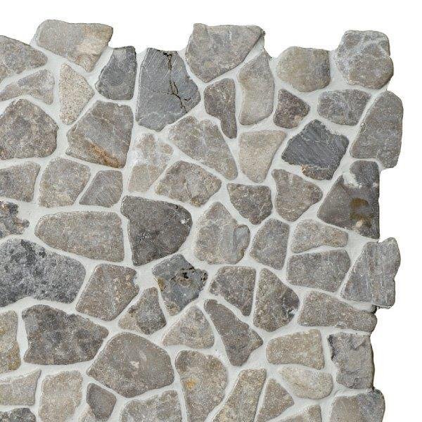 Natūralaus akmens mozaika MARBLE LIGHT GREY, 30 x 30 cm