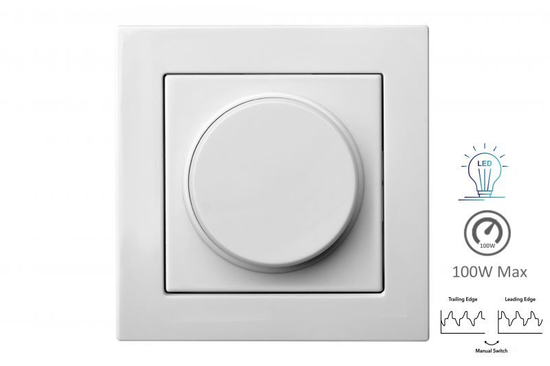 LED šviesos reguliatorius EPSILON, be rėmelio, baltos sp.-1