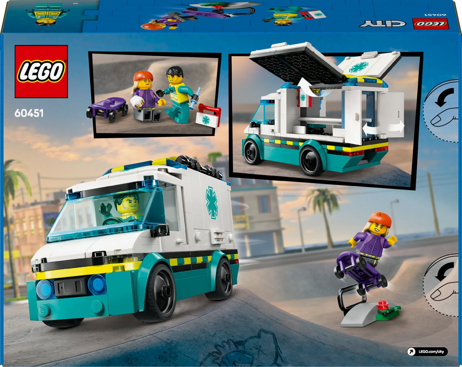 Konstruktorius LEGO City Emergency Ambulance - 7