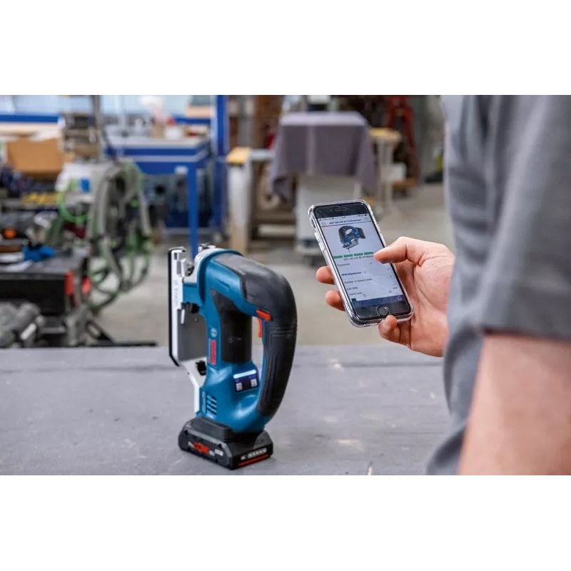 Akumuliatorinis siaurapjūklis BOSCH PRO GST 18V-155 BC, 18V (2x ProCORE18V 4.0Ah , L-BOXX) - 2