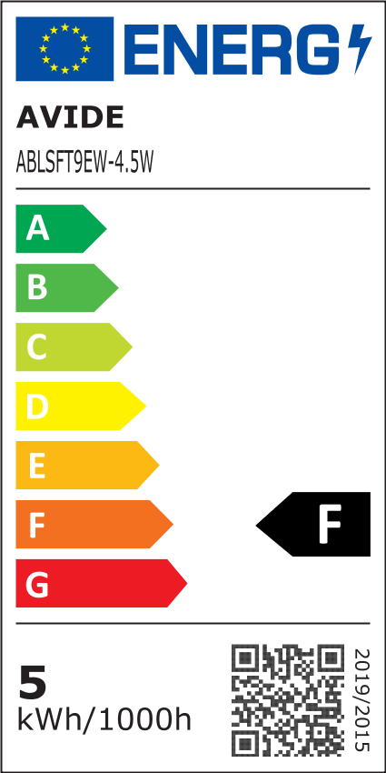 Dekoratyvinė LED lemputė AVIDE SOFT FILAMENT EW, E27 T9, 4,5W (=30W), 2700K, 330 lm - 5
