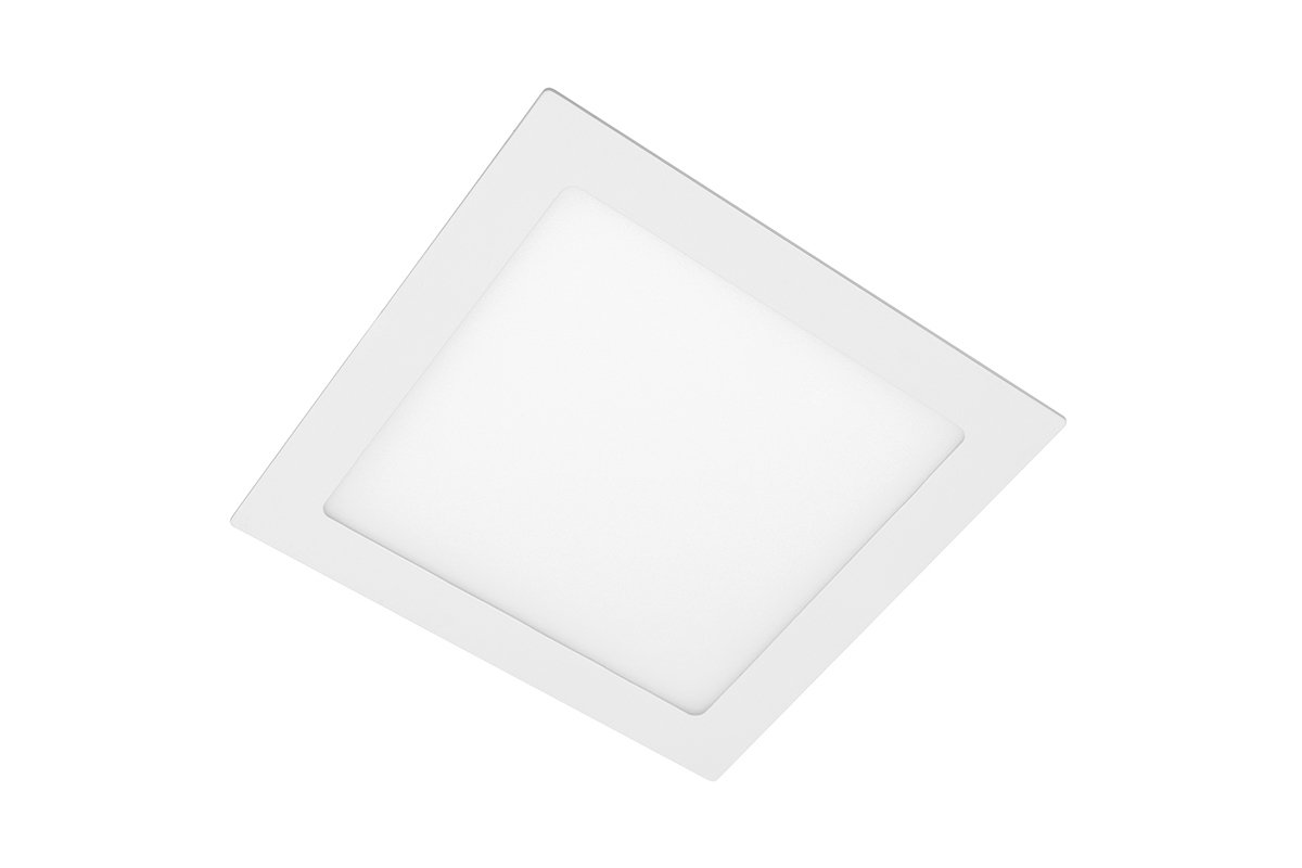 Įleidžiama LED panelė GTV MATIS, IP44, 19 W, 1520 lm, 3000 K, baltos sp., kvadrato f., 22,4x22,4 cm