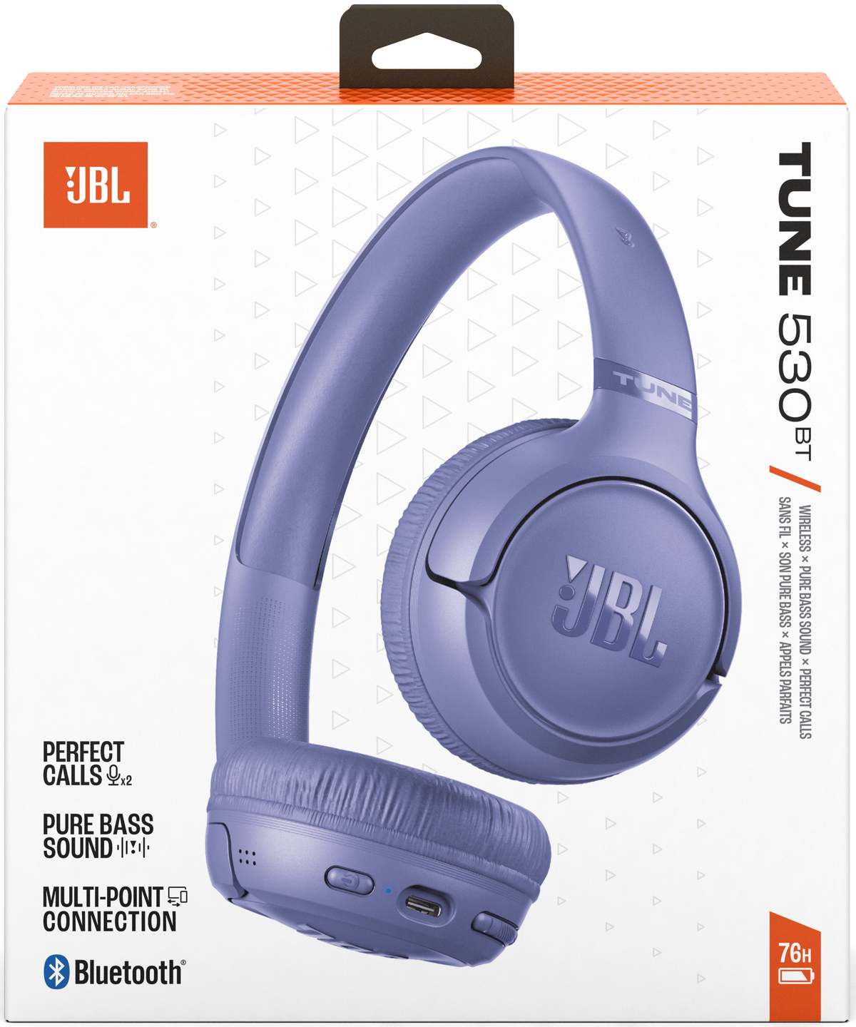 Belaidės ausinės JBL Tune 530, violetinės sp. - 5