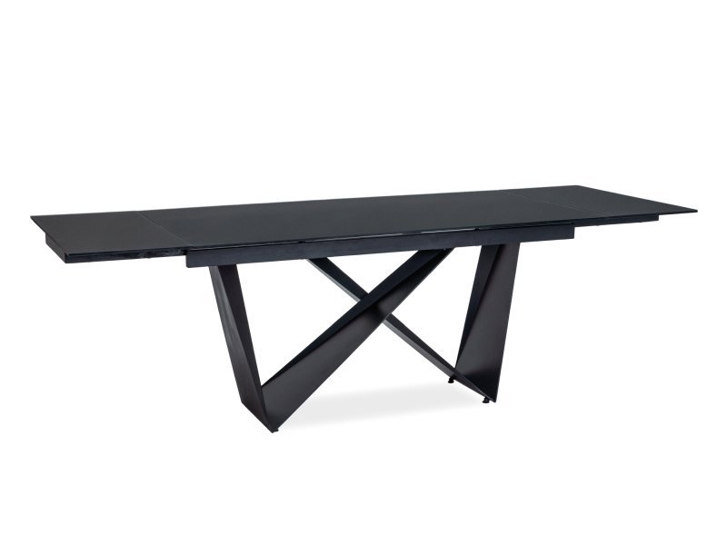 Valgomojo stalas CAVALLI I, 160 x 90 cm, juodas - 1
