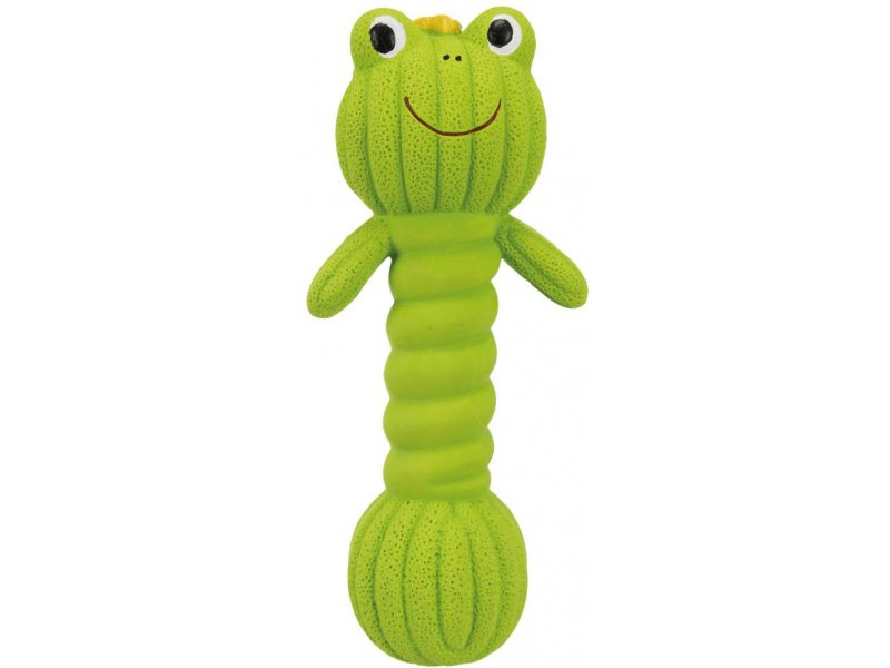 Šunų žaislas TRIXIE DUMBEBRELL FROG, cypiantis, 18 cm, žalios sp.-0