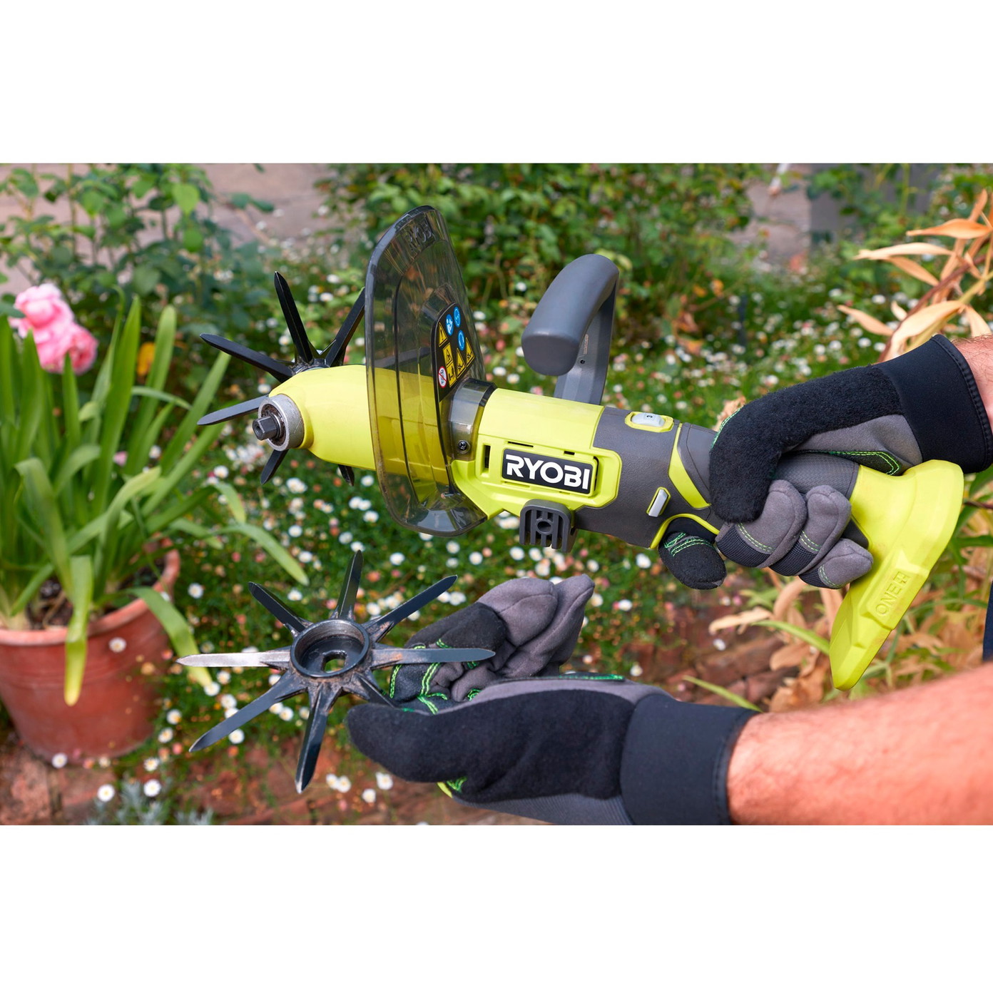 Akumuliatorinis kultivatorius Ryobi ONE+ RY18HCA-0, 18V - 3