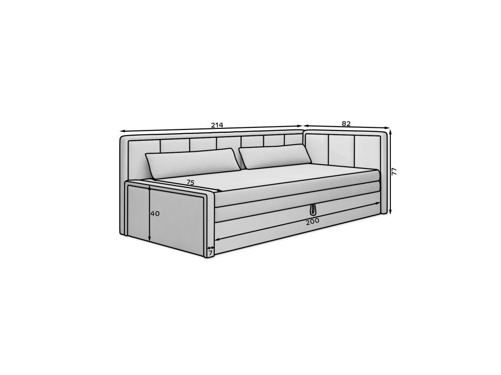 Sofa Fulgeo D, pilka - 4