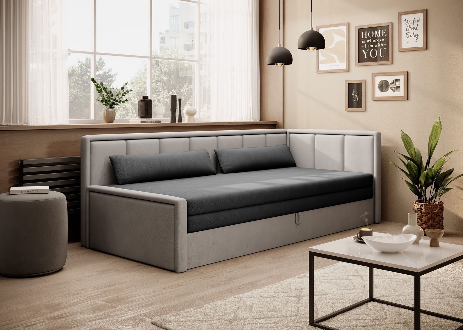 Sofa Fulgeo D, pilka - 1