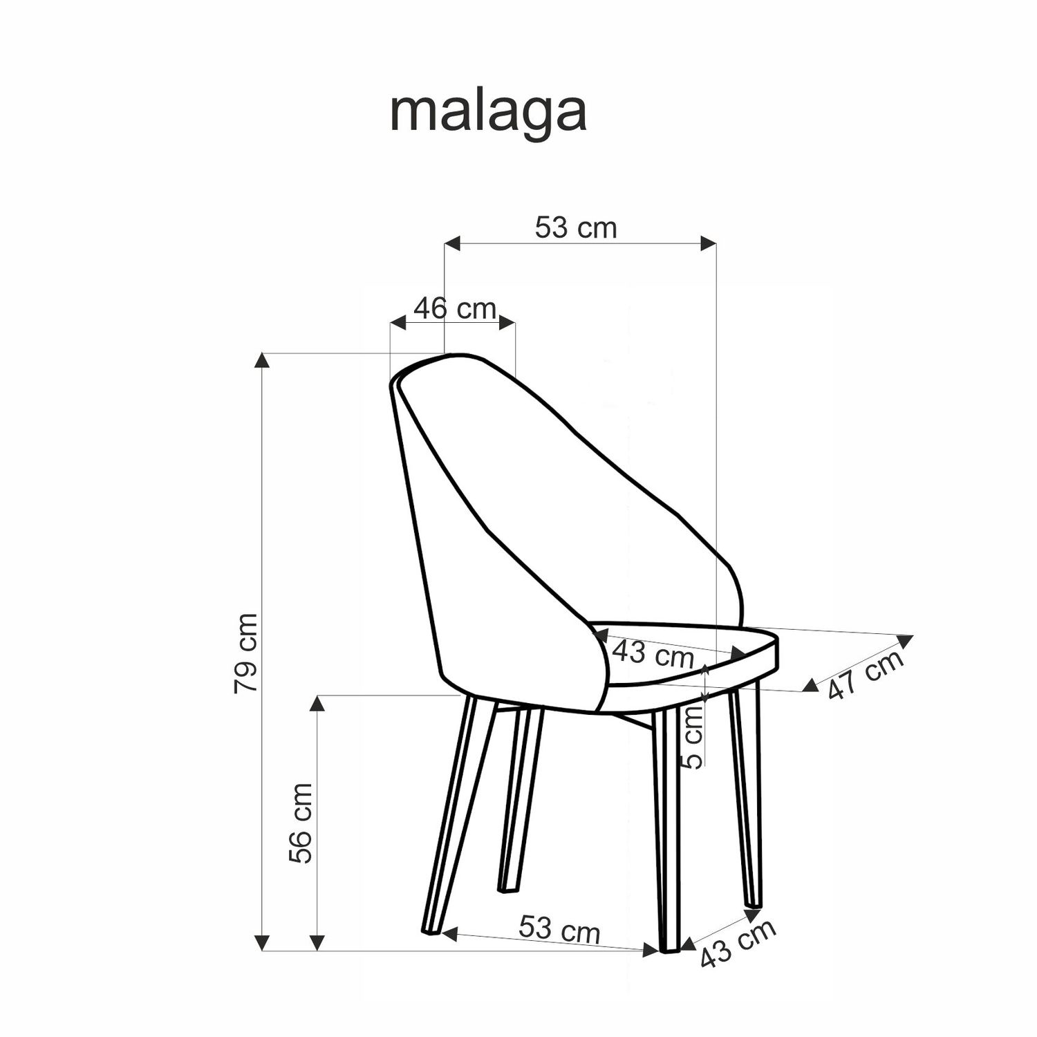 Kėdė MALAGA, ruda - 5