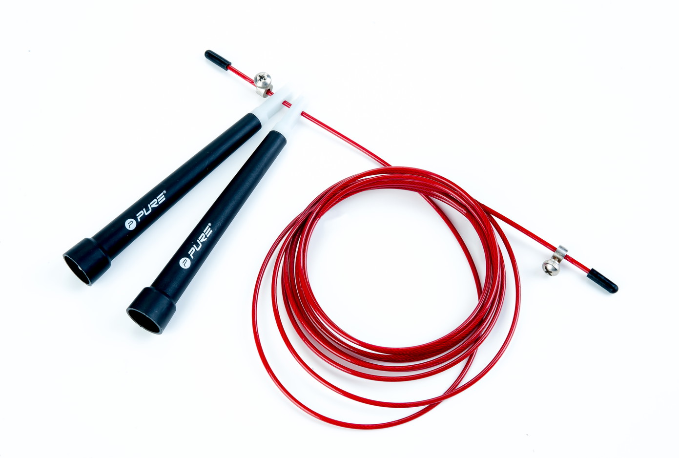 Šokdynė Pure2Improve SpeedRope, 285 cm, juoda/raudona - 5