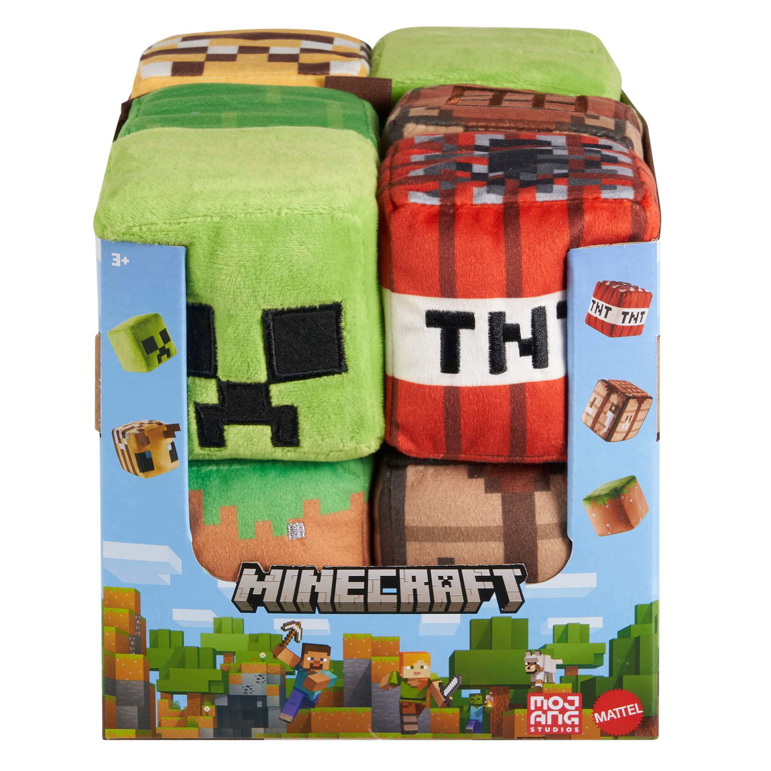 Pliušinis žaislas MINECRAFT kubas, įvairių dizainų - 2