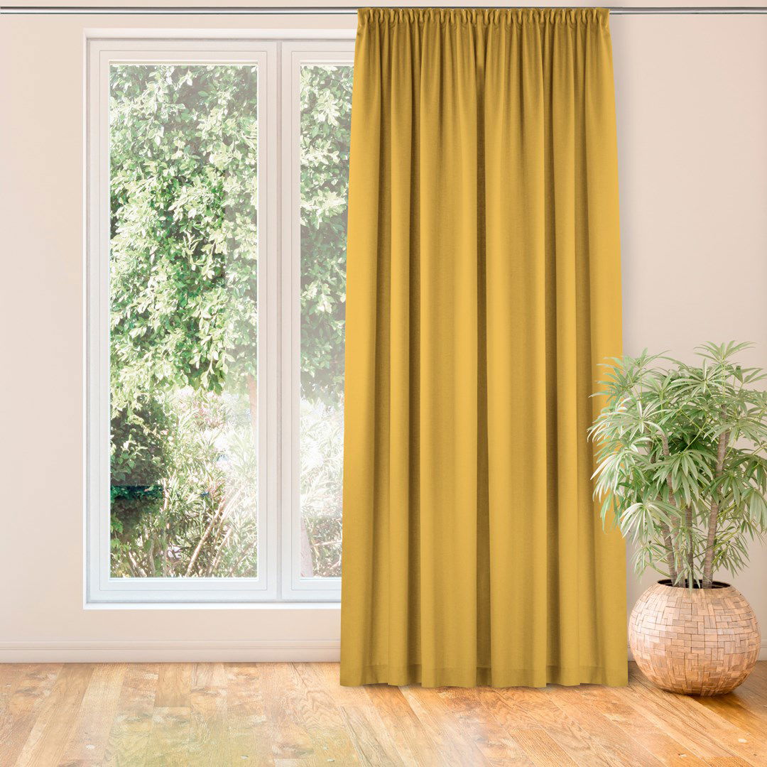 Naktinė užuolaida CARMENA  MUSTARD PLEAT, 150x270 cm - 2