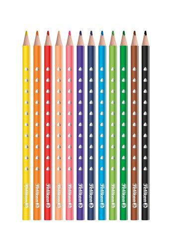 Spalvoti pieštukai SILVERINO, trikampiai, 12 spalvų-2