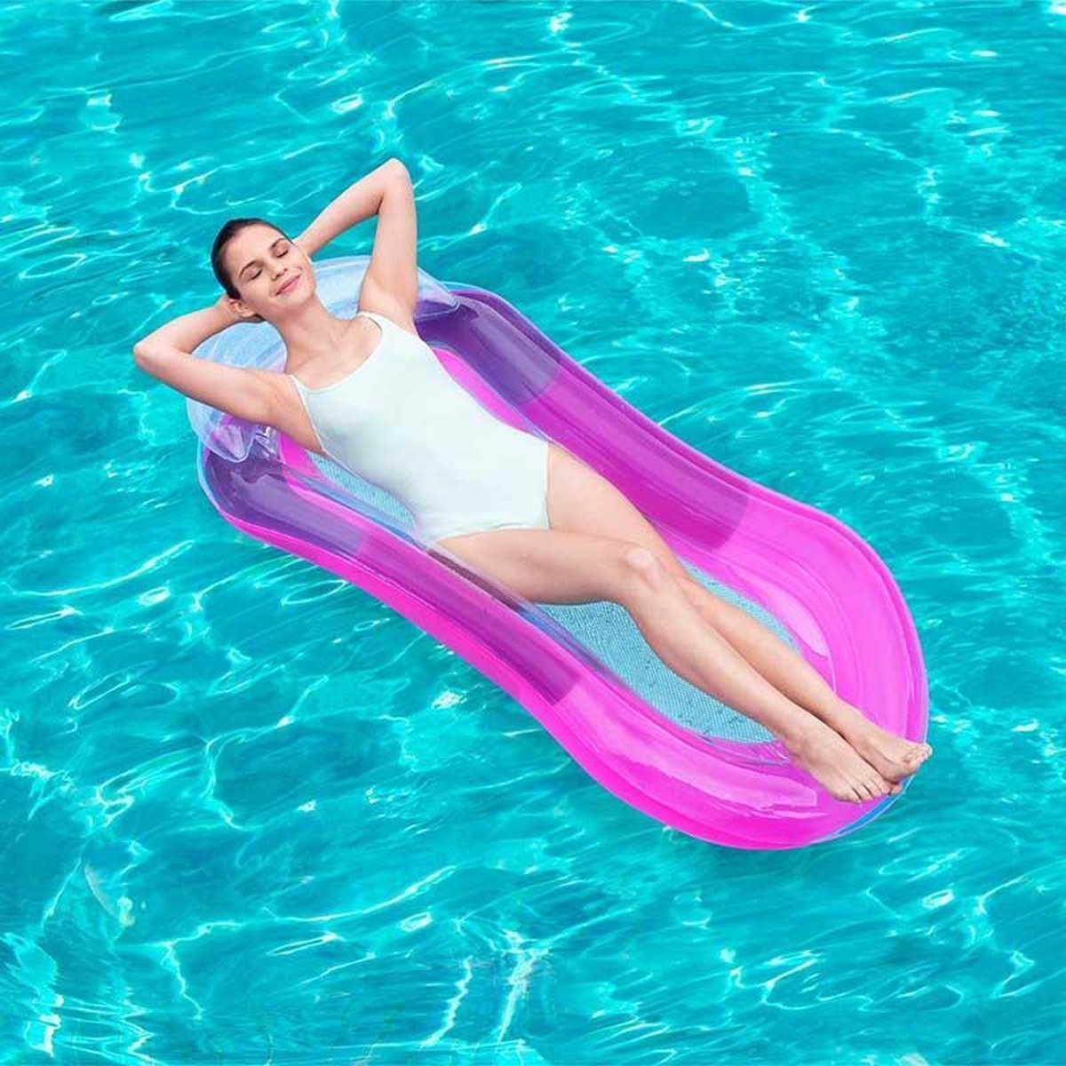 Pripučiamas vandens čiužinys BESTWAY AQUA LOUNGE, 63" x 33"/1,60m x 84cm-1