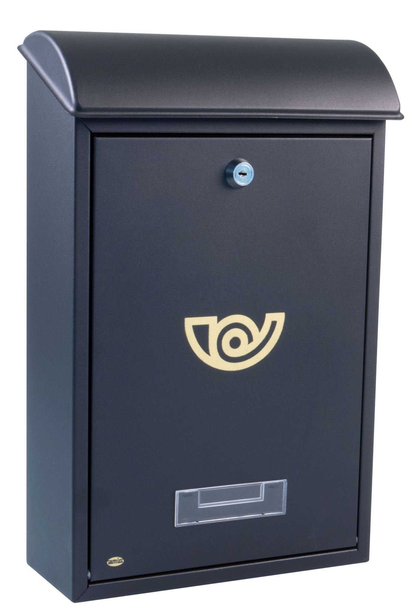 Pašto dėžutė AMIG Mod. 2, 400 x 250 x 100 mm, juodos sp.