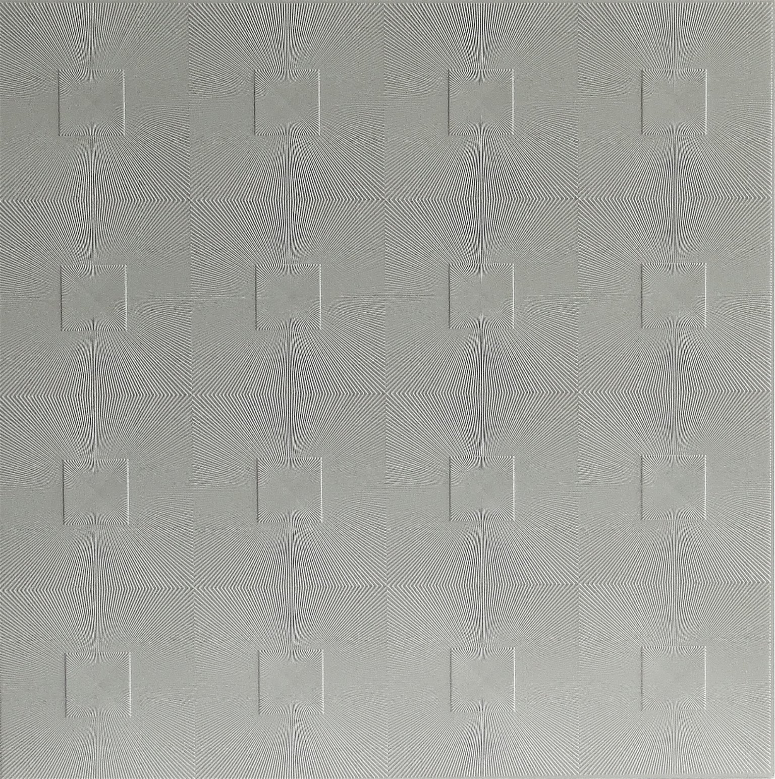Klijuojamos lubų plokštės ASTRO, plaunamos, baltos sp., 50 x 50 cm