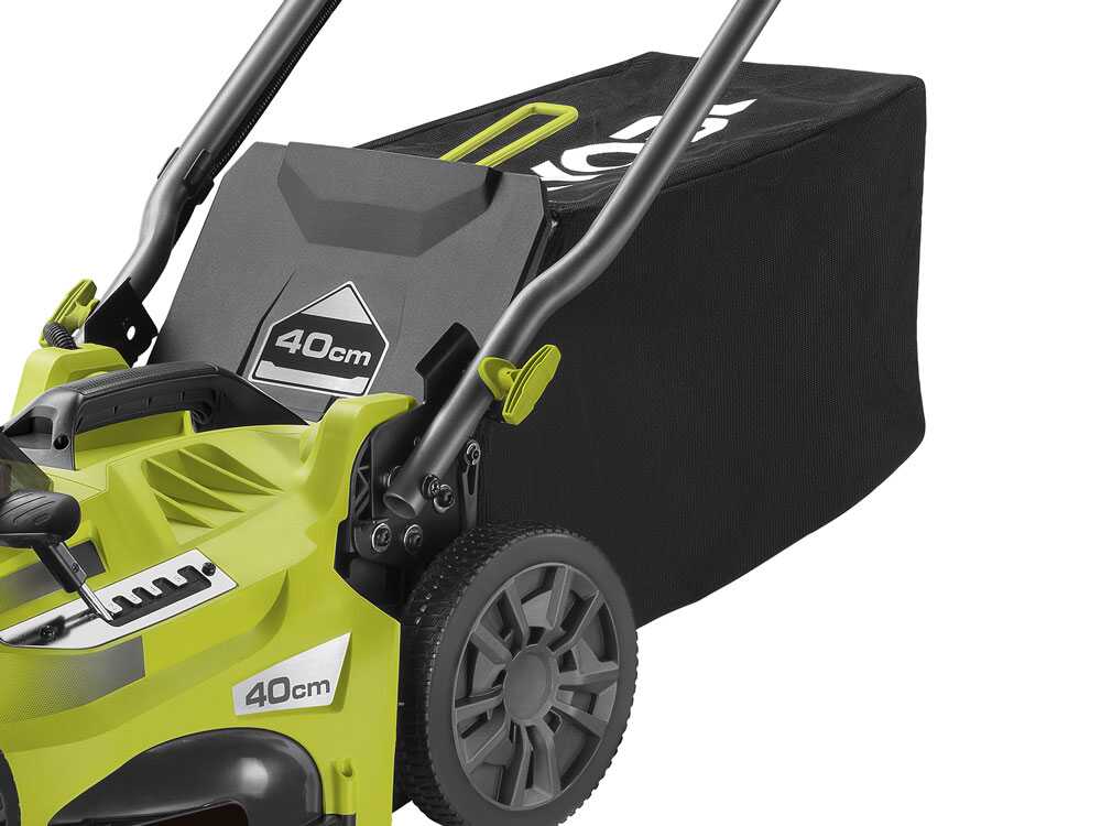 Akumuliatorinė vejapjovė RYOBI ONE+ RLM36X41H50G, 36 V, 5,0 Ah, 40 cm, 55 l - 4