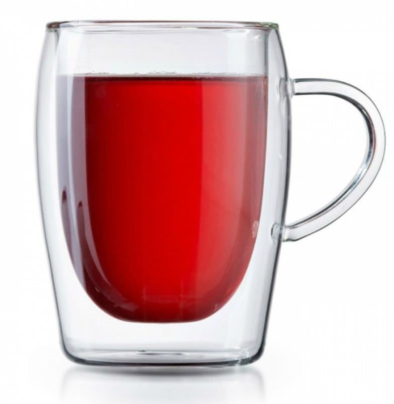 Terminiai puodeliai dviguba sienele AMBER CHEF, atsparūs karščiui ir šalčiui, 300 ml, 2 vnt.