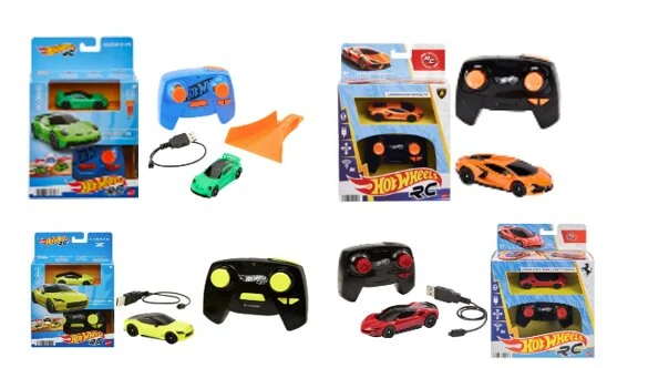 Radijo bangomis valdomas automobilis HOT WHEELS, įvairių dizainų-0