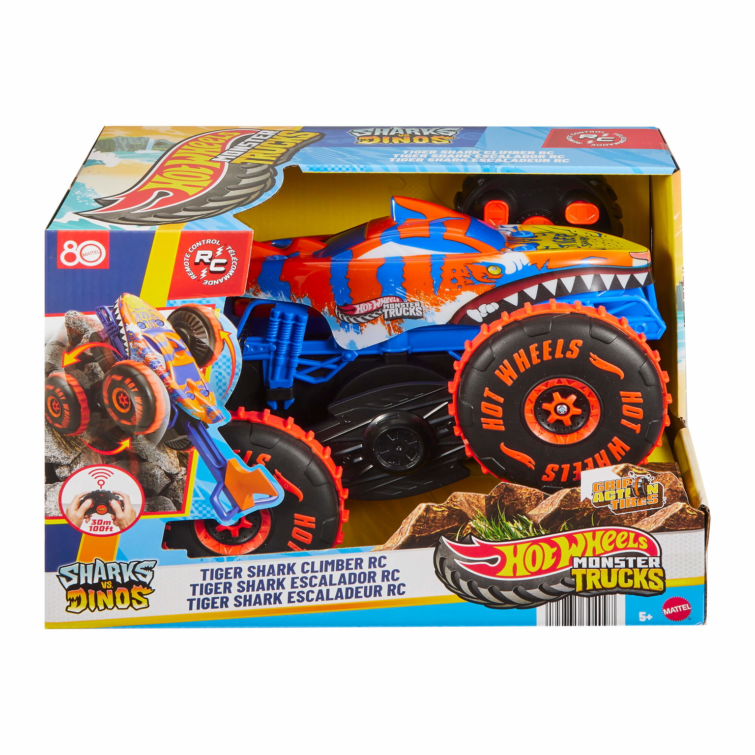 RC automodelis Hot Wheels Monster Truck – Tigrinis ryklys (JFR39)-0