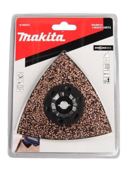 Daugiafunkcio įrankio šlifavimo priedas MAKITA MAM015, 116 mm, #20, TC/HM, STARLOCK MAX - 3