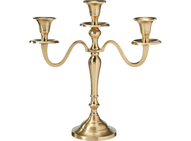 Metalinė žvakidė-3, auksinės sp., 2 rūšys, 30 cm - 3