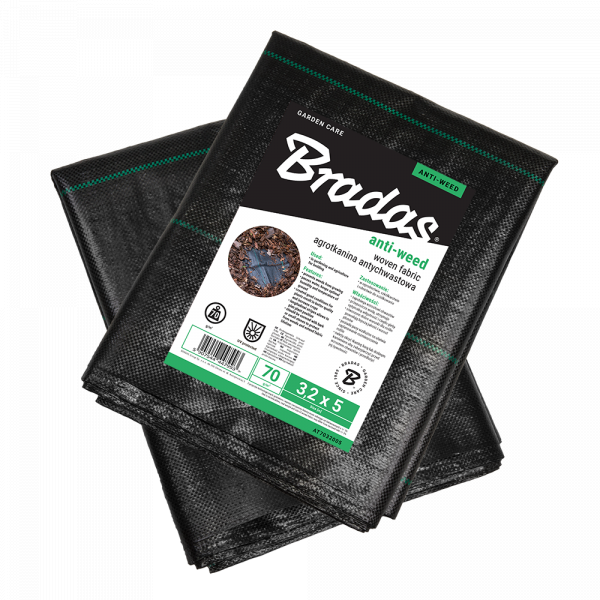 Agroplėvelė nuo piktžolių Bradas, 70 g/m², 0.8 x 5 m, juoda - 1