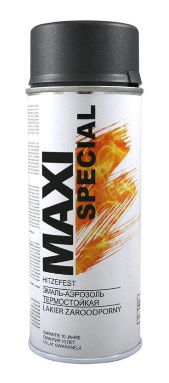 Purškiami dažai atsparūs aukštai temperatūrai MAXI COLOR 800°C, antracito sp., 400 ml-0