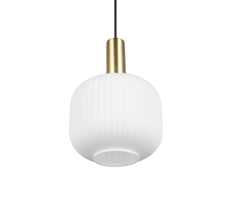 Pakabinamas šviestuvas TRIO DIVA ,1xE27 max 1x10W, žalvario/baltos sp Ø20x150cm - 4