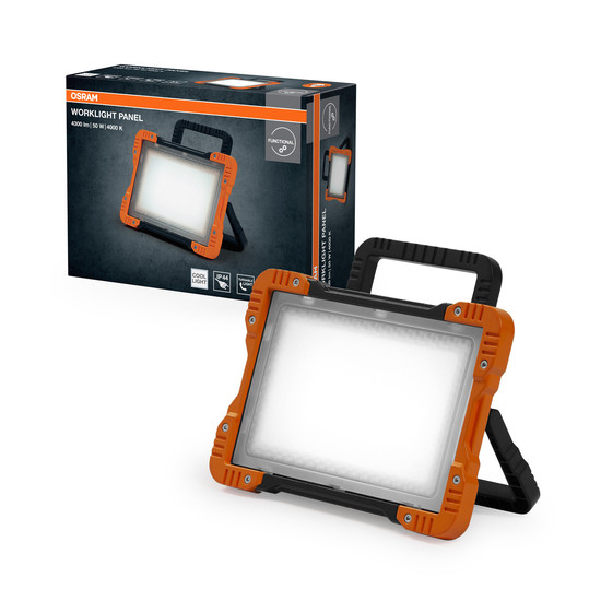 Nešiojamas LED prožektorius OSRAM WORKLIGHT PANEL, IP20, 50W, 230V, 4300 K, 4500 lm - 2