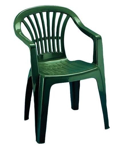 Plastikinė sodo kėdė ALTEA, 56 x 54 x 80 cm, žalios sp.