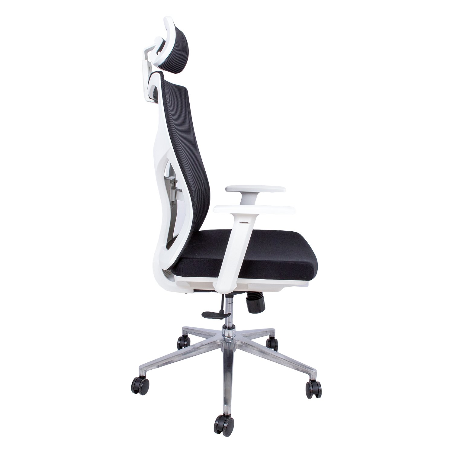 Biuro kėdė VENON, 58x58xH94-100,5 cm, juoda/balta - 2