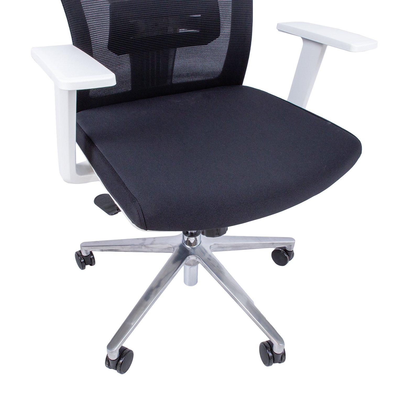 Biuro kėdė VENON, 58x58xH94-100,5 cm, juoda/balta - 5