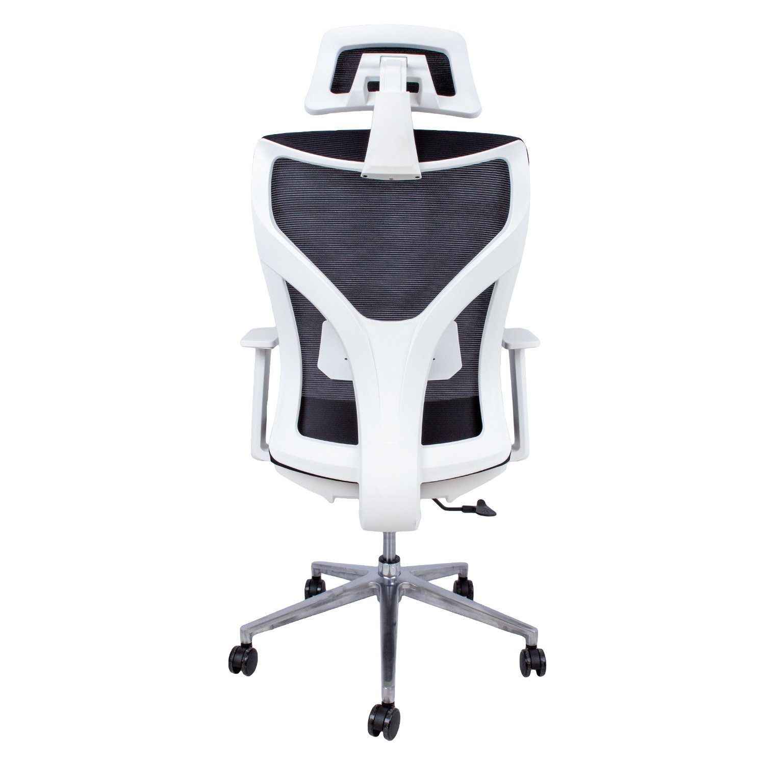 Biuro kėdė VENON, 58x58xH94-100,5 cm, juoda/balta - 3