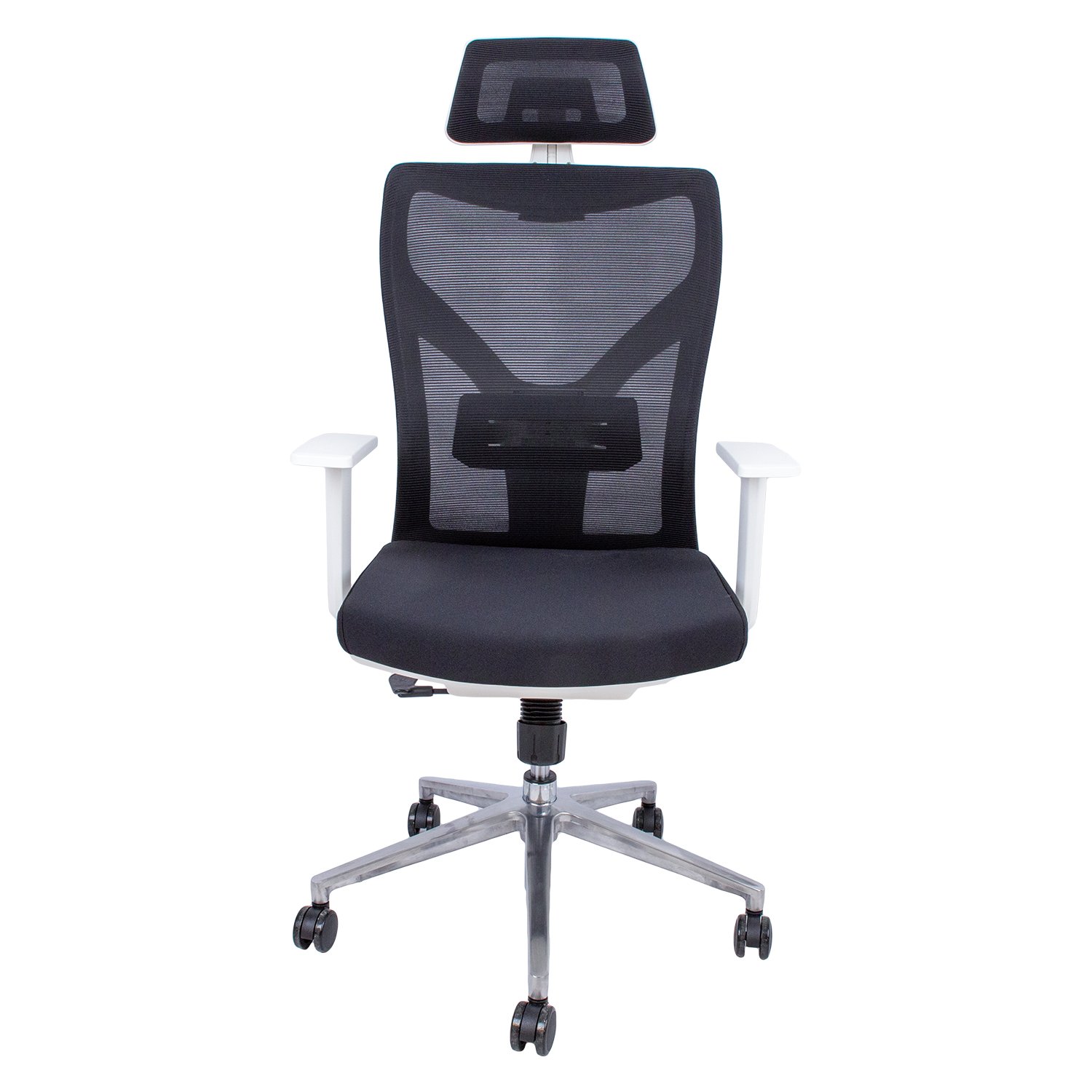 Biuro kėdė VENON, 58x58xH94-100,5 cm, juoda/balta - 1