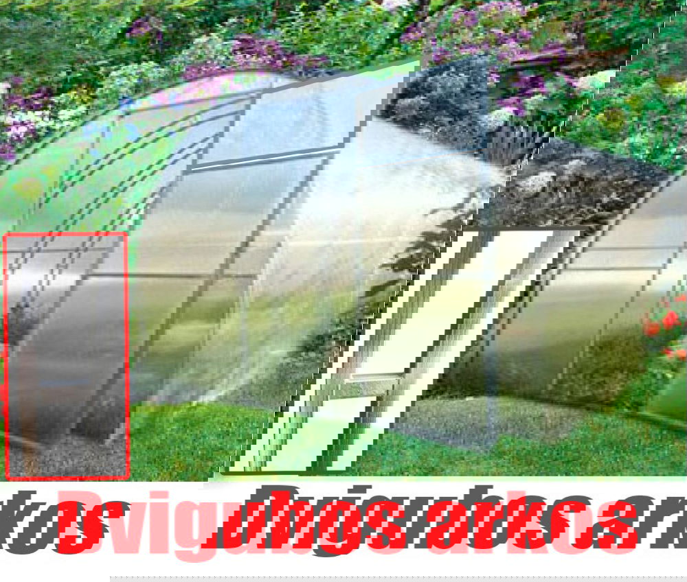 Šiltnamis STIPRUOLIS EXTRA, 3 x 8 m, arkinis su dvigubomis arkomis, 6 mm polikarbonato danga-0